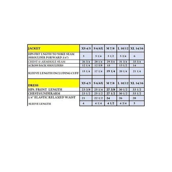 Zunie Girl Match Set Denim Jacket and Sage Flower dress Sz L 10/12 - Picture 14 of 14